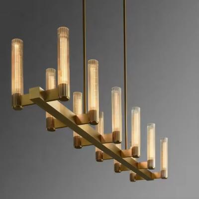 China Nordic Bar Luxury Retro American Farmhouse Brass Pendant Light for Home for sale