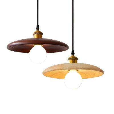 Cina Input Voltage V AC 85-265V Wabi Sabi Light Fixture Modern Plate Lamp Chandelier Natural Wood Japanese Nordic Pendant for Hotel Bedside in vendita