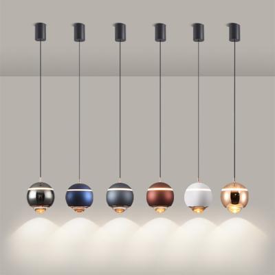 China Pendant Light 2022 Modern Simple Design Adjustable Round With Wire Hanging Red Color Rendering Index Ra 80 for sale