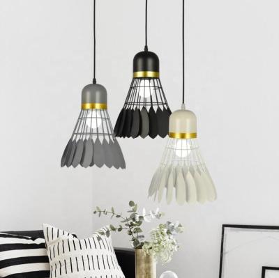 Κίνα Creative Badminton Shape Green Chandelier Pendant Light for Modern Designer Living Dining Room E27E14E26E12GU10G9 D33*H35 προς πώληση