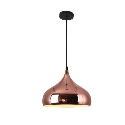 China European Style Modern Indoor Lamps Nordic Designer Rose Gold Iron Pendant Hanging Light For Home Lamp Decoration for sale