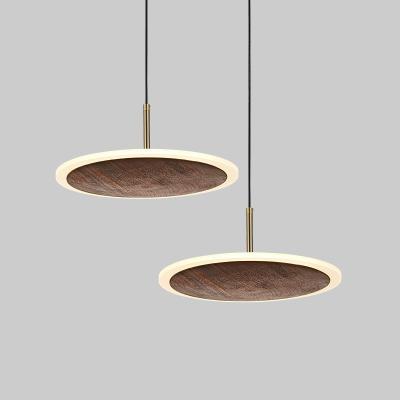 Chine Nordic Modern Wood Ceiling Pendant Light For Dining Table Grain Small Lamp On the Indoor Home 80 Color Rendering Index à vendre