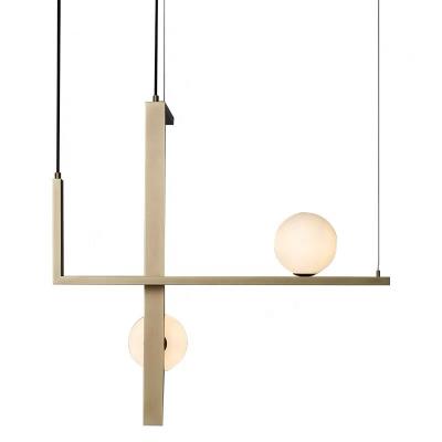 China Hotel Chandelier 2700K Color Temperature Iron Pendant Lamp with Mondrian Glass Simple Style for sale