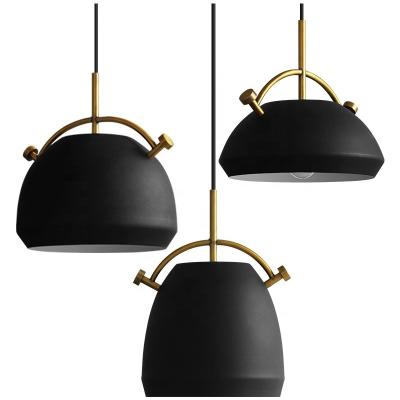 China 90 Ra Simiglighting Art Deco Metal Hanging Chandelier Steel Lampshade E27 Single Black Pendant for Dining Bar 2- for sale