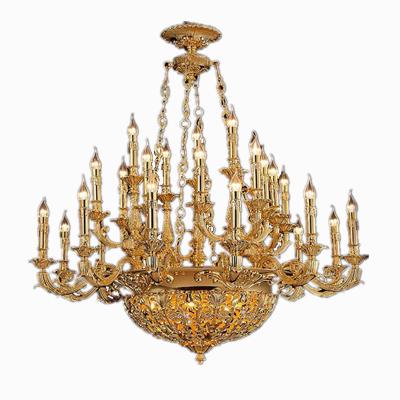 Китай Golden Color Rendering Index Ra French Style Antique Brass/Copper Pendant Lamp Hand-made Chandelier with Classic Lights продается