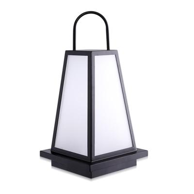 Cina Solar Powered Outdoor Garden Pillar Light for Modern Japanese Sushi Restaurant Floor Decoration in vendita