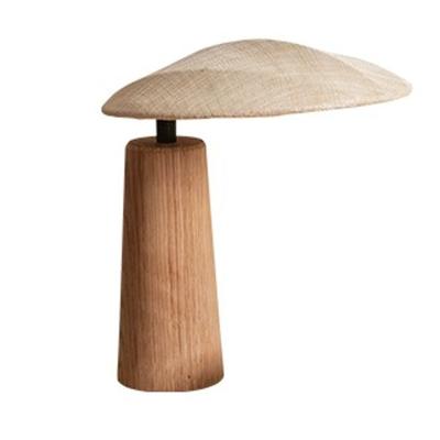 China IP20 Rated Wabi Sabi Wood Table Lamp for Bedroom Living Room Hotel Decoration for sale