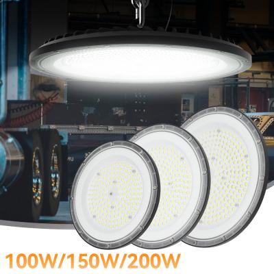 Chine 100W 200W IP65 Waterproof UFO Floodlight LED Industrial Lighting for Garage Gym Warehouse High Bay Lights Support Dimmer à vendre