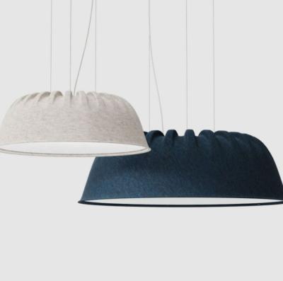 中国 90 IP20 AC010353 11 Unique Blends Large Felt Acoustic Lamp Sound Absorbing LED Pendant Lights for Offices Restaurants 販売のため