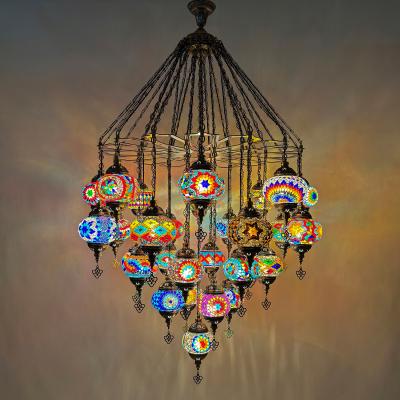 China 2024 29-Head Turkish Decorative Pendant Light for Restaurants Cafes Hotels BBs Bars and Spas 100*158 Product Dimension zu verkaufen