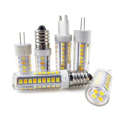 China G4 G9 lámpara LED E14 bombilla de maíz 220V Smd2835 sin parpadeo 3 temperaturas de color vela foco de luz lámpara de lámpara de luz Bombilla para el hogar en venta