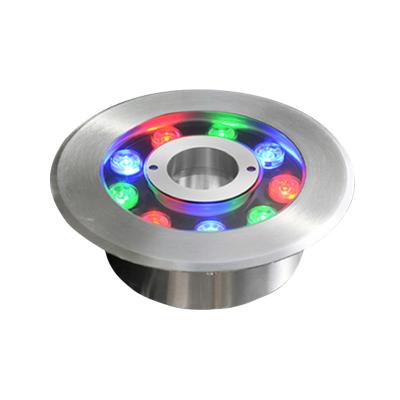 China Luz de fuente de agua exterior DC/AC12V-24V IP68 Luces LED RGB impermeables con cuerpo de acero inoxidable y 50000 horas de vida útil en venta