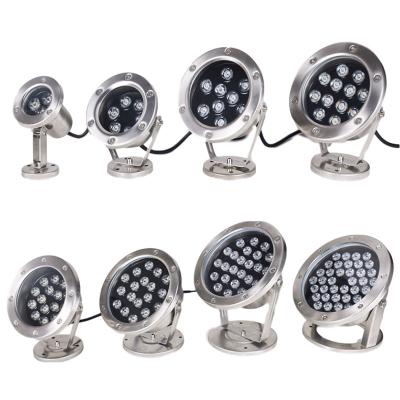 China IP68 LED de natación luces submarinas Material de acero inoxidable duradero con 50000 horas de vida útil y diseño multifuncional en venta