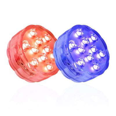 China 16 Colors 4 Flashing Modes Color Changing Underwater Submersible Pool Led Lights Decorations Waterproof Shower Lighting Te koop