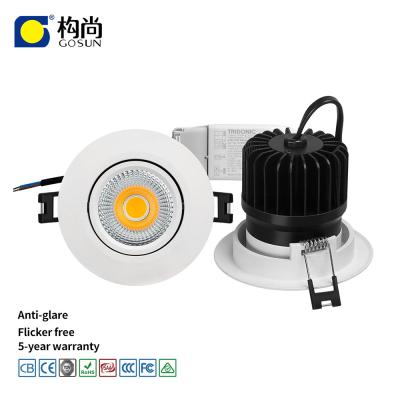 China Install Style Embeded GOSUN 8-90W LED Trimless Recessed Down Light for Hotel Downlights 50000 Hours Lifespan for sale