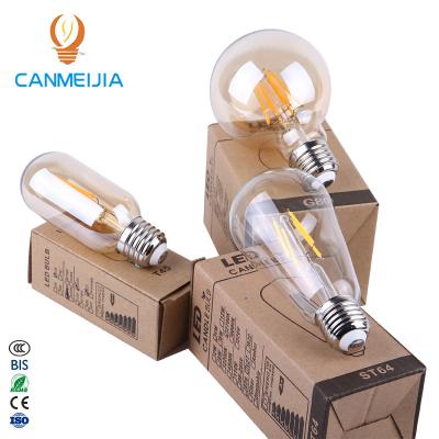 Китай ST64 G45 E27 A60 E14 Vintage Edison Incandescent Electric Bulb Clear Glass Shell Lighting Solutions Service Onsite Metering продается