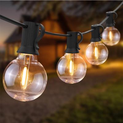 Китай IP Rating ip20 G40 Outdoor String Light LED 25Ft 50ft / Bulb E12 Base Waterproof Globe Hanging for Backyard Bistro Party Decor продается