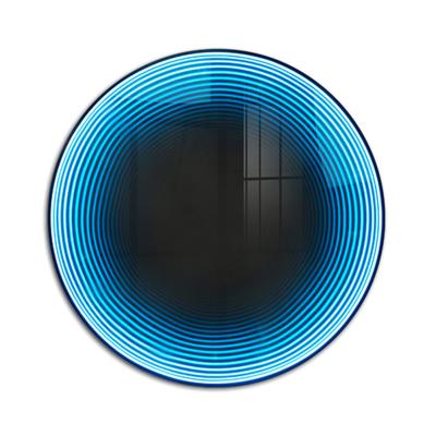 Cina Color Temperature CCT 2700K Soft Warm White DJ Disco Wireless Magnetic 3D Tunnel Mirror with Glass Material and Light in vendita