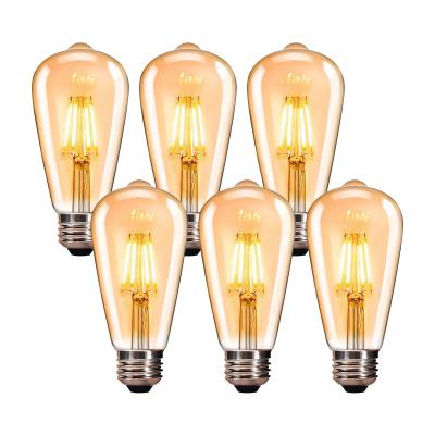 China Lamp Luminous Efficiency 15lm/w Dimmable LED Bulbs for Home Filament Warm White Light E26 for sale