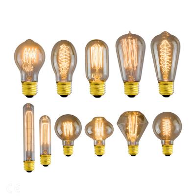 中国 AC 220V ± 10% Edison Bulb E27 40W Retro Lamp ST64 T10 T45 T185 A19 G80 G95 G125 Ampoule Vintage Filament Home Decoration 販売のため