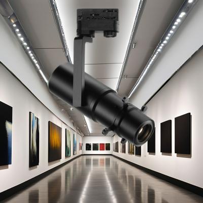 China 95 Ra LED Light Source Cob Rail Zoomable Shapeable Cut Projector Lights For Museum Art Gallery Painting Exhibition Track for sale