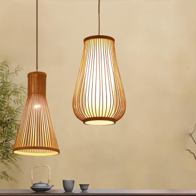 China Japanese Restaurant Natural Handwoven Weave Chandelier Pendant Lights with 90 Ra Color Rendering Index NO Dimmer Support zu verkaufen