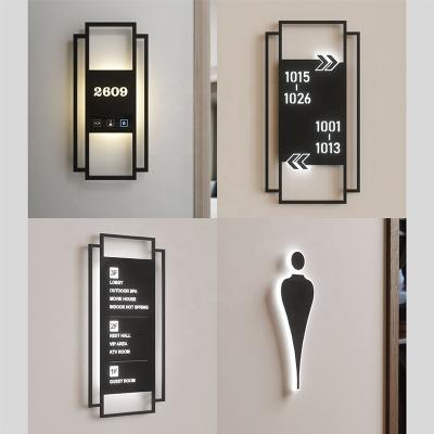 Китай Ezd Customized Hotel Do not disturb button Door Plates Number Apartment hotel room number sign maker Lighted led Plaque Sign продается