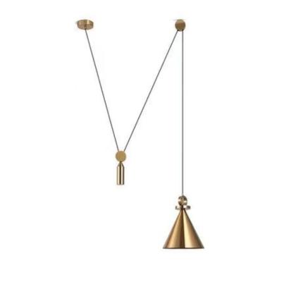 China IP20 Rated Modern Art Deco Pendant Lighting Adjustable Gold Iron Chandelier Lamps with 360° Beam Angle zu verkaufen