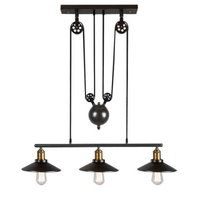 China Contemporary Home Ceiling Fixture STB-303 Artistic Pendant Light with 3 s in Pulley Block Design Product Weight kg 6.95 zu verkaufen