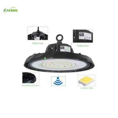 Китай High Lumen Led Chip Smd Black Smart Motion Sensor Dimmable 100w 150w 200w 240w Industrial Ufo High Bay Light for Warehouse продается