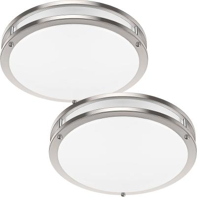 Chine Switch Control Round LED Double Ring Triac Dimmable Flush Mount Ceiling Light for Luxury Indoor Home Kitchen Lighting à vendre