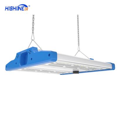 China Long Lifespan 100W Linear High Bay Light Zigbee Control DALI Commercial LED for Warehouse Workshop Lifespan hours 50000 Te koop