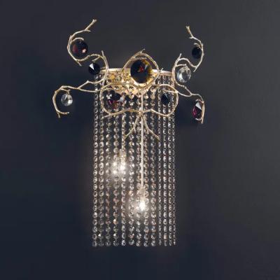 China Lighting and circuitry design All Copper Branch Wall Sconce with Luxury Crystals Te koop