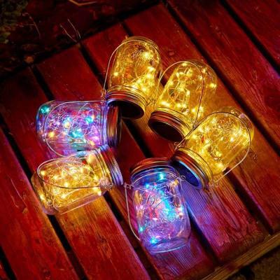 Κίνα Lighting and Circuitry Design Solar Lantern for Outdoor Glass Bottle Mason Jar Lights Hanging in Garden Porch Home Decor προς πώληση