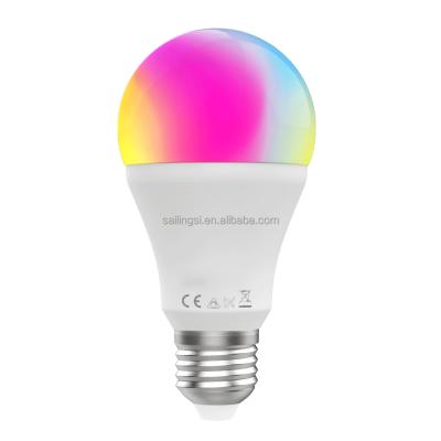 China Stainless Steel Smart LED Light E27 9W 14W 90-250V Tuya WIFI Bulb Dimmable RGB White Color Compatible with Voice Control for sale