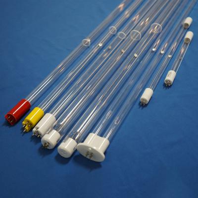 China GPH843T5L 212T5L4 Amalgam Quartz Tube UVC Ultraviolet Germicidal Water Sterilizer UV Lamp with 65lm/w Luminous Efficiency à venda