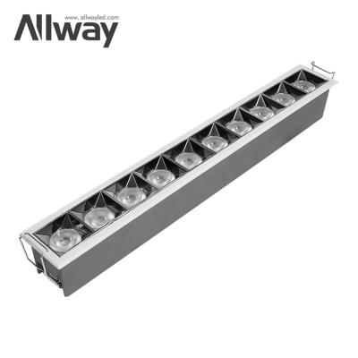 Chine Lamp Luminous Efficiency lm/w 80 Customized Square Linear Down Lighting Recessed Led Downlights linear light à vendre