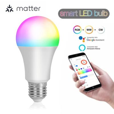 Китай Glass Panel Bingoelec Matter Light Bulbs Energy Saving Smart LED Bulb 16 Million Colors App Control 0.5m Cable Length продается