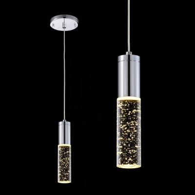 China Home Decorative Kitchen Lamps LED Crystal Pendant Lights with Modern Chrome Finish for sale