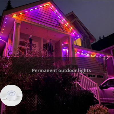 China 2kg Permanent Outdoor Rgbic Addressable Pixel Led Eaves Light Smart Changeable String Point 36LED/72LED en venta