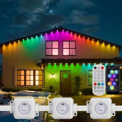 China DIY Courtyard Outdoor Leather Line Intelligent Point Control for RGB Phantom Eave Light in Garden Landscaping on Easter en venta