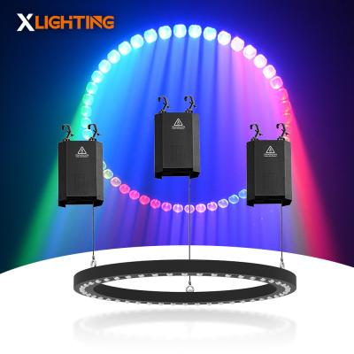 China Aluminum Alloy Kinetic Beam Ring Light LED DMX RGBW Kinet Winch System for Bar Night Club Concert Disco Stage Lighting à venda