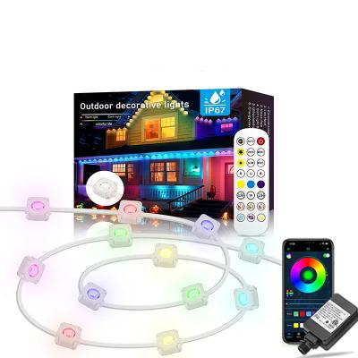 China Remote App Control Waterproof Smart Eave Lights RGB Permanent Outdoor LED Lighting for Festival Christmas Decor in 80 Ra en venta