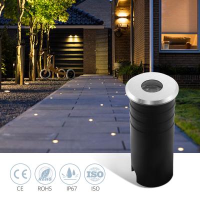 China Instalación del proyecto IP67 impermeable Mini 1W LED incrustado luz interior exterior12V 24VDC Bajo voltaje Iluminación de piso de cubierta Iluminación subterránea enterrada en venta