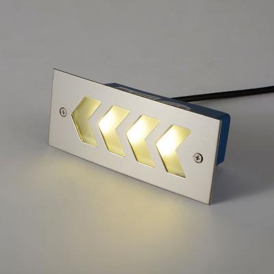 China Lámparas de iluminación de escalones recortados longitud del cable 30-50cm mejor vendido 230V IP65 exterior de acero inoxidable 3W LED luz de escalera de pared en venta