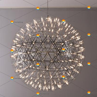 China 10kg Product Weight Modern Ball Hanging Lamp with Luxury Globe Chandelier and Incandescent Bulbs for sale