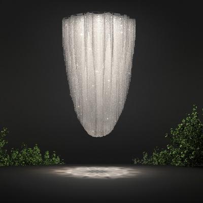 China Indoor Modern Crystal Chandelier Large Project Customization for Popular Chandelier Crystal Beads Decoration PCs/ Ctn 1 for sale