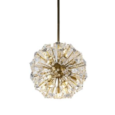 Chine Contemporary Indoor Decor Modern LED Crystal Dandelion Shape Pendant Lamp for Lighting Decor à vendre