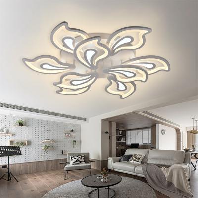 China Iluminación inteligente APP Control lámpara de flores acrílica luminarias oscurecibles Sala de estar moderna dormitorio hogar 252W luz de techo LED en venta