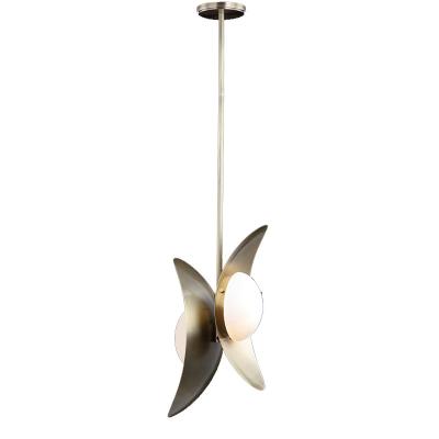 China Duración de vida 50000 Nordic Copper Pendant Lights Led Simple Modern Hanging Lamp for Art Restaurante Lámparas de cama Lámparas de dormitorio en venta